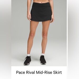 Lululemon Pace Rival Mid-Rise Skirt-Size 10